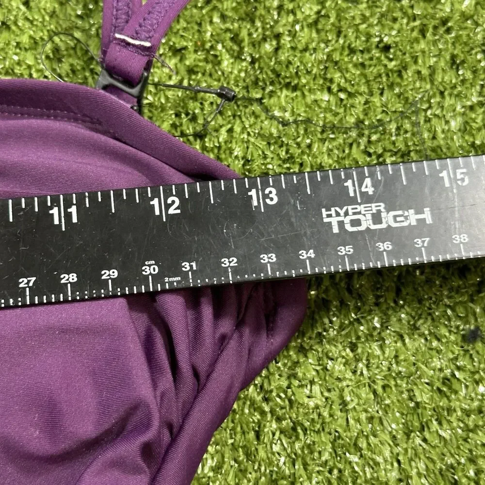 New DKNY Womens S Purple 1 Piece Swimming Bathing Suit Swimsuit - Picture 5 of 9